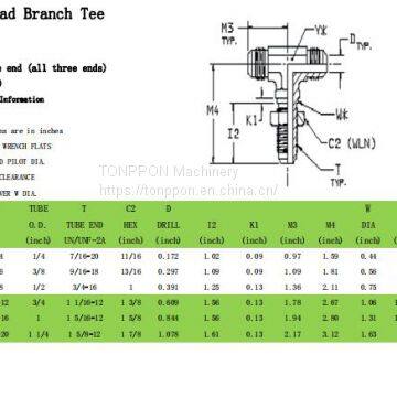 bulkhead branch tee 2703