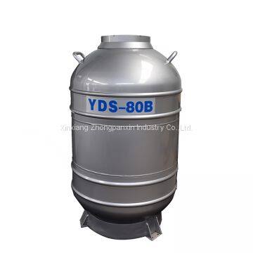 Low Price 100L LN2 Storage Tank YDS-100-210 Liquid Nitrogen Dewar Flask photo-2