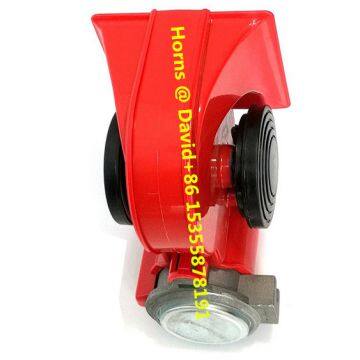 Electricity Machine Horn Air Horn Nautilus Red/chrome/black 15A 12V/24V Fixing Kit Compact Air Compact Twin Tones photo-4