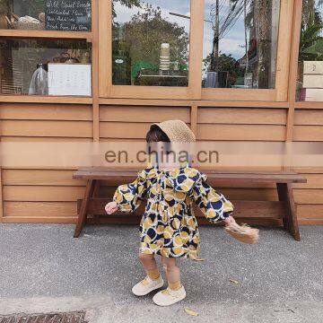 Best Selling High Quality Flounce Cotton Floral Dress China Manufacturer Casual Fashion Kids Dresses