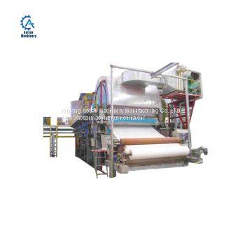 1760 Model Wheat Straw Pulp Paper Kitchen Towel Paper Machine Tissue Paper Making Machine photo-3