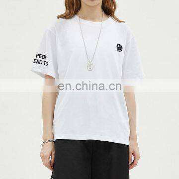 Loose Wear Hip Hop Style Printing Girl T Shirts, Cotton Women Tees