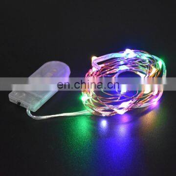 Outdoor Decoration DC5V 20leds 2meter Led Copper Wire Soft String Lights With Battery photo-5