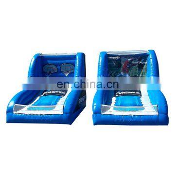 Blue Inflatable Basketball Hoop Play Center Fun Basketball Game Court For Sale