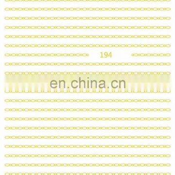 JOYFUL 191-197 Gold and Silver Nail Beauty 3D Ultra-thin Rose Gold English Letter Nail Sticker photo-5