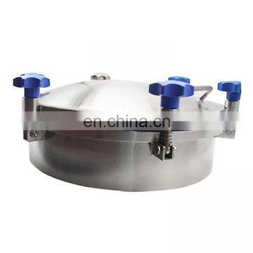 Sanitary Stainless Steel Round Pressure Manway Tank Manhole Cover photo-5