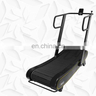 Curved treadmill & air runner hot sale newest gym equipment fitness speed unlimited running machine