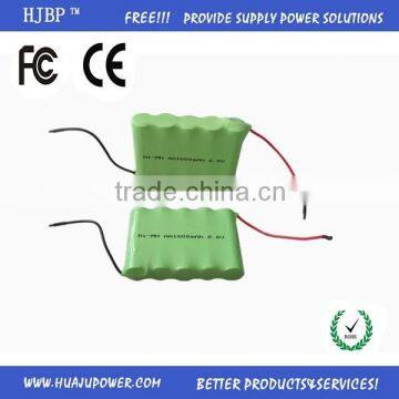 2014 5A/4A/AAA/AA/ASC/C/D nickel mteal hydyride aaa ni-mh battery packs 8.4v with 600mah