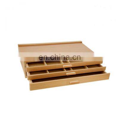 Wholesale sale luxury wooden organizer jewelry box with drawer