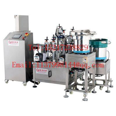 Hot Selling FOB Guangzhou Price Full Set Complete Automatic Bottle Liquid Perfume Filling Capping Packing Machine Line photo-4