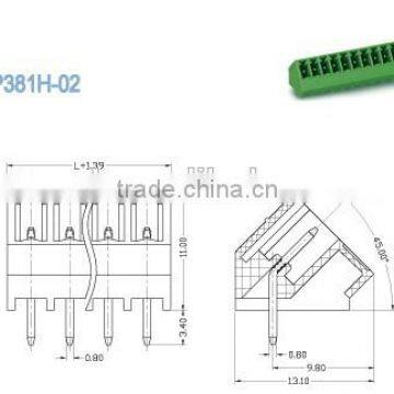 Termin Block Male Sockets Plug In Terminal Blocks Pitch 3.81mm 300V 8A 2P - 22P photo-2