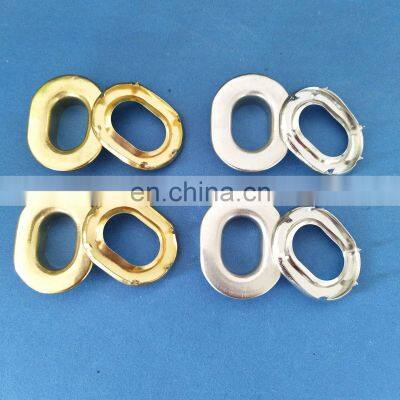 Hand Fashion Square Gold Matte Silver Oval Shoes Eyelet/Grommet Set Metal