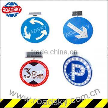 Round Solar Aluminum Traffic Sign with High Quality