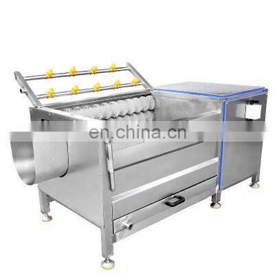 Brush roller oyster washing machine seafood shell washing machine