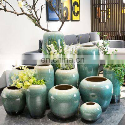 Hotel and home decoration ceramic porcelain tabletop vase floor vase large