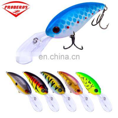 10CM-14.52G plastic bait Miruoluya fishing tackle shop 6# hook crank lure