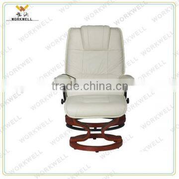 WorkWell White Modern Zero Gravity Recliner Chair With PU Leather Kw-R54 Quality Choice photo-2