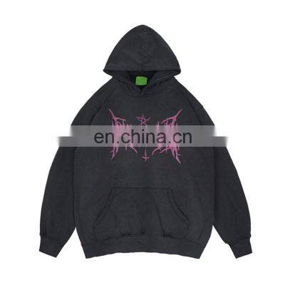 Hot Sales men hip hop plus size men's hoodies & sweatshirts plain cotton custom printed hoodie