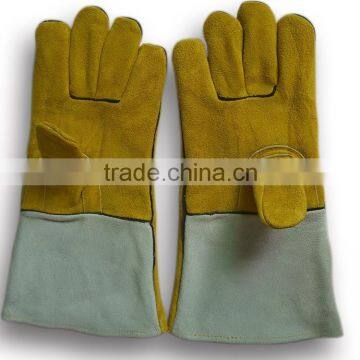 cow split leather welding gloves for welders