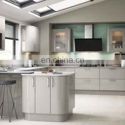 Contemporary Melamine Mini u Shaped Kitchen Cabinet Doors photo-3