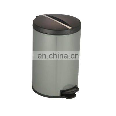 Households Bathroom  Trash Can Steel Powder Coating Waste Bins 3L 5L 12L Garbage Can