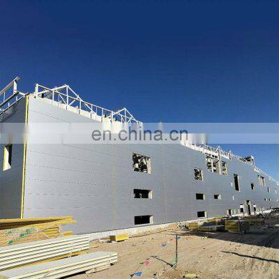 Metal Building Construction Projects Industrial light warehouse workshop steel frame structure