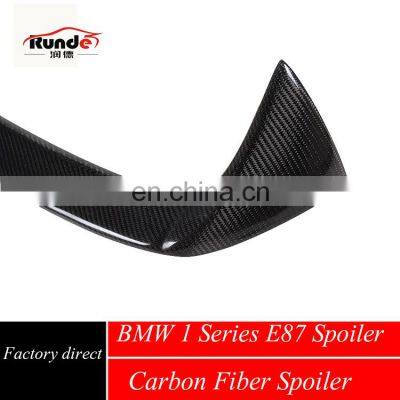 Runde New Arrival Pretty 3D Style Auto Carbon Fiber Material Rear Spoiler for 2012-2014 BMW 1Series F20 Spoiler photo-3
