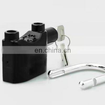 U-shape Security Alarm Lock Motorcycle Anti-theft Bicycle Metal Double Lock Beam Padlock photo-3