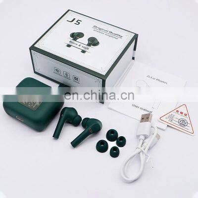 2020 V5.2 Amazon Hot Private Mode J5 Tws Earphones Super Bass Earbuds Wireless Gaming Headset Ear Bud Headphone photo-5