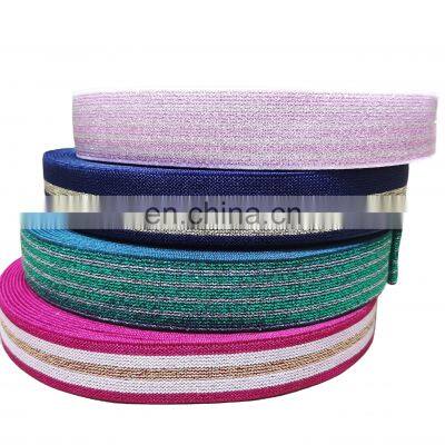 Designer Far Shield Custom Color Stripe Elastic Belt Elastic Webbing Belt Stripes