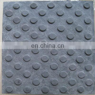 Grey granite tactile paving tile