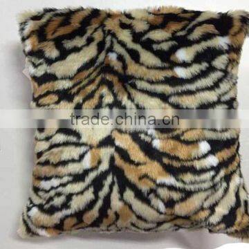 tiger faux fur luxury decorative pillows