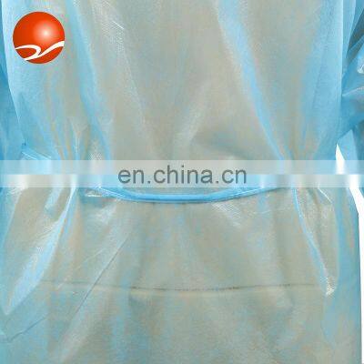 Disposable Waterproof PP+PE Surgical Gown Hospital Use Medical Adult Use Anti-Bacterial Isolation Gown photo-2