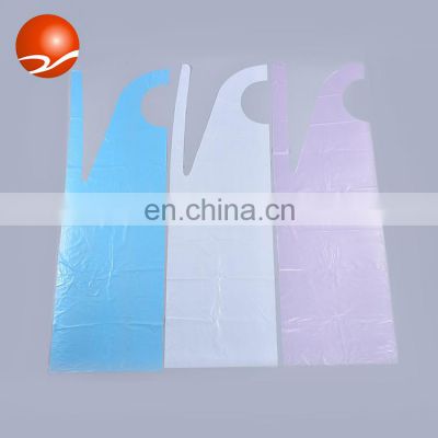 Low Price Hot Sale Disposable PE CPE Personal Cleaning Plastic Apron with Various Sizes and Colors