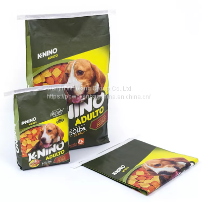 feature chicken duck ODM bopp laminated plastic dog food bag 20 kg 25 kg 50 kg for sale