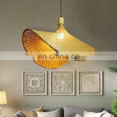 New Style Wicker Rattan Lampshade Natural Pendant Light Decor for Bedroom Ceiling Light Decor High Quality