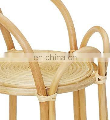Best Price Rattan Loop Indoor Plant Stand, 26 Inches, Natural Planter Brown Cheap Wholesale Vietnam Supplier photo-4