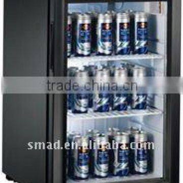 Beverage drinks manual defrosting mini display cooler cabinet