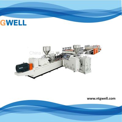 PVC skin foam, semi-skin foam and co-extrusion core layer foam plate production line