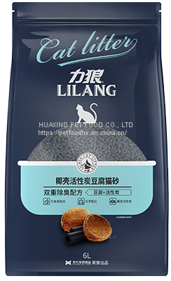 Coconut shell activated carbon tofu cat litter