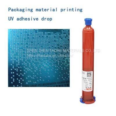 Transparent, Fast Drying, High Viscosity, Imitation Drilling Point UV Drip Glue Packaging Box, Drilling Point UV Drip Glue, Anti Slip Drilling Point UV Glue photo-3
