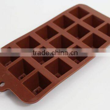 15-Cavity flexible candy chocolate molds custom color