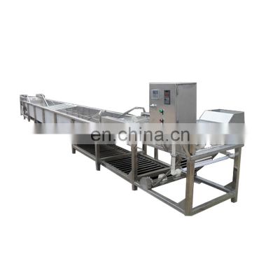 carrot washing peeling blanching juicing slicing polishing machine