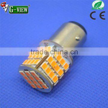 amber color led bulb single double 1156 1157 2835chip 60smd auto led bulb car accessories