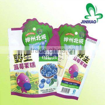 Colorful sugar snack packaging plastic bag