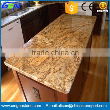 1/2 Bullnose Edge Royal Gold Granite Kitchen Island