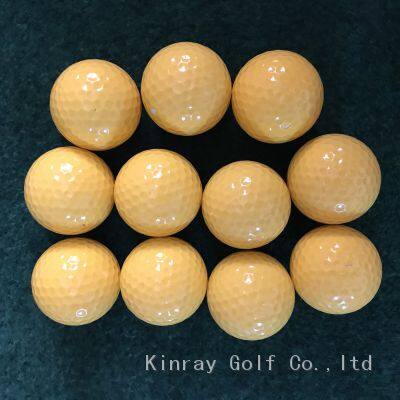 2-P Yellow range golf balls