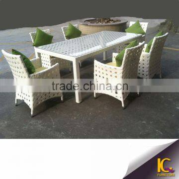 Multi-purpose Promotional outdoor furniture PE Rattan dining table set wicker set