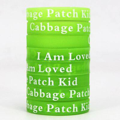 Cheap Promotional Custom Logo Design Rubber Silicone Bracelet Material Wrist Bands Customised Silicone Wristband