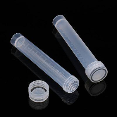 10ml Medical Sample Storage Tube with Screw Cap for Lab Use